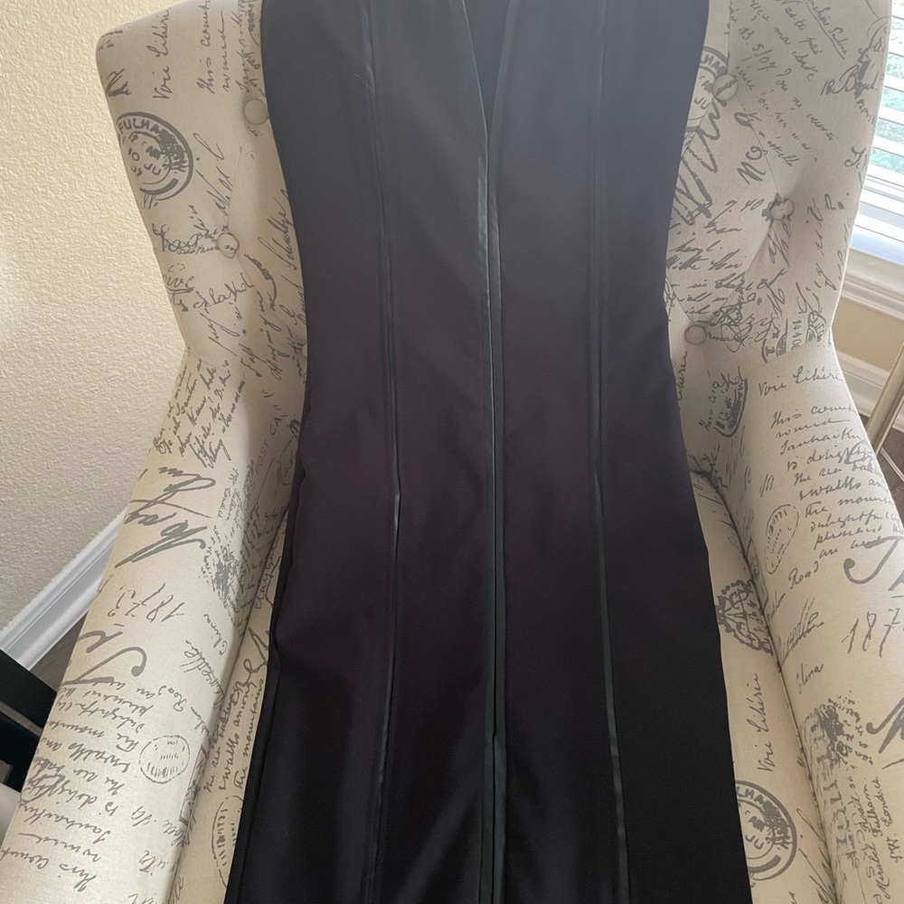 NWT Zara faux leather combination midi dress sz S - Picture 11 of 14